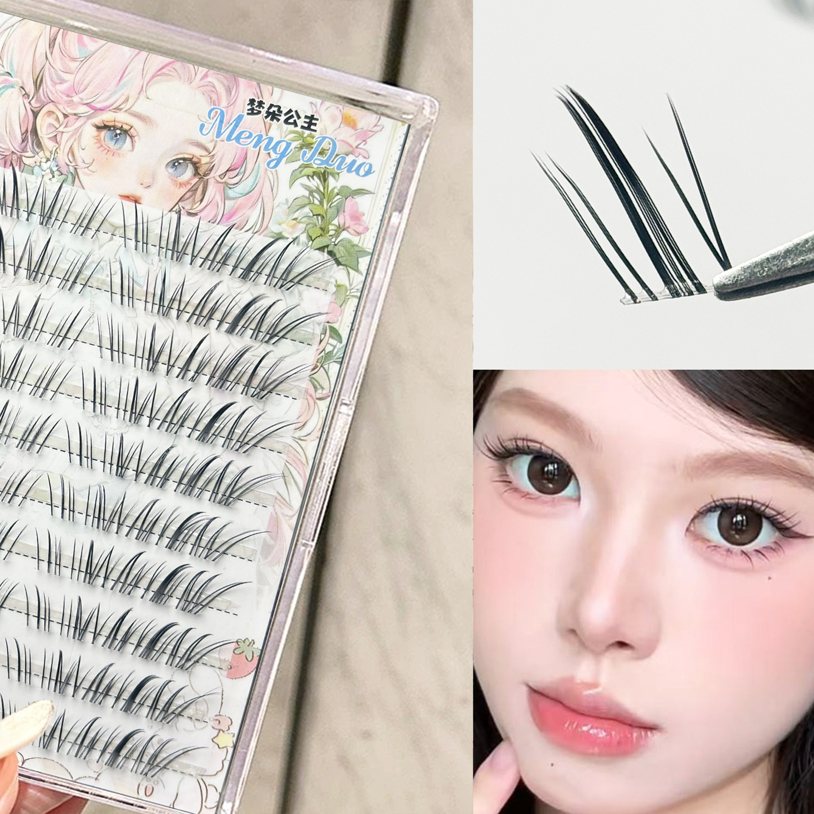 DIY False Eyelashes Transparen – Hair Care Korea Bewertung und Preis